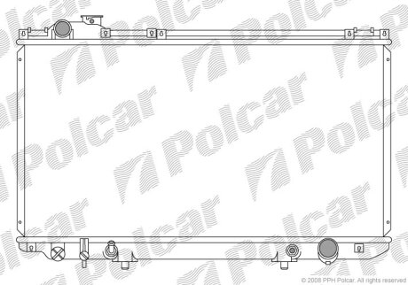Радиатор охлаждения двигателя Polcar 802008-1