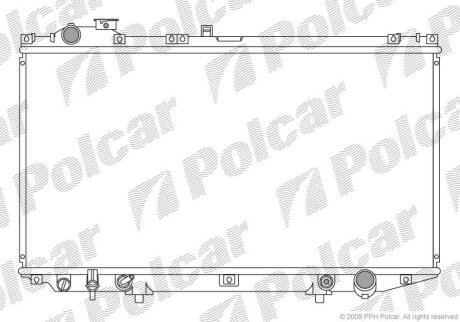 Радиатор охлаждения двигателя Polcar 802108-1