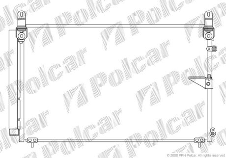 Радиатор кондиционера (Конденсатор) Polcar 8042K8C1