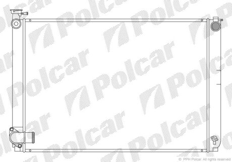 Радиатор охлаждения двигателя Polcar 806108-4
