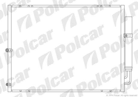 Конденсер, радиатор кондиционера Polcar 8061K8C1