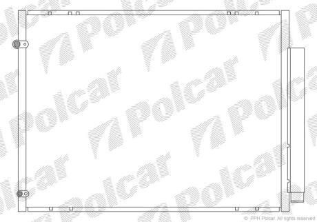 Радиатор кондиционера (Конденсатор) Polcar 8061K8C2