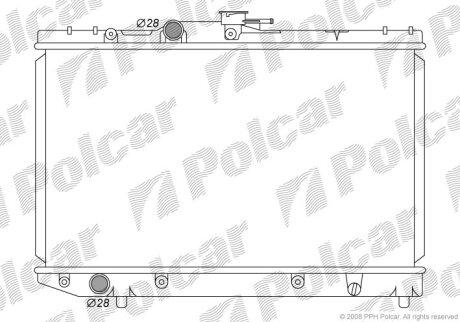 Радиатор охлаждения двигателя Polcar 810108-4