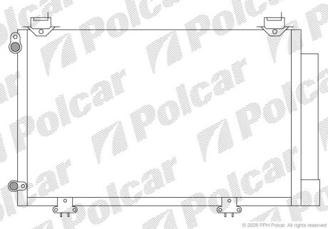 Конденсер, радиатор кондиционера Polcar 8103K8C1S