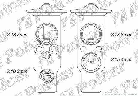 Клапан кондициоера Polcar 8103KZ-1