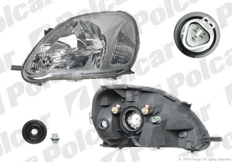 Фара основная левая Polcar 8104093E