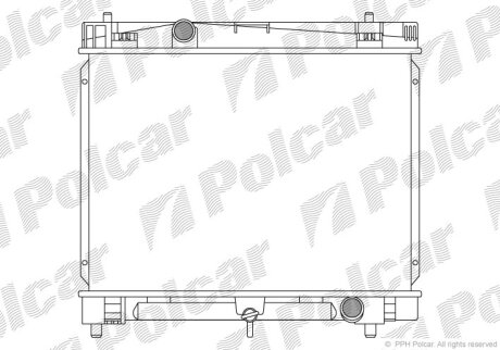 Радиатор охлаждения двигателя Polcar 810508-1