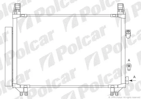 Радиаторы кондиционера (PJ) Polcar 8105K8C3