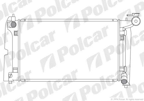 Радиатор охлаждения двигателя Polcar 811308-1