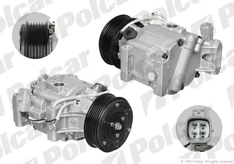 Компрессор кондиционера Polcar 8114KS-1