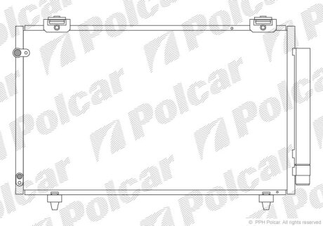 Радиатор кондиционера (Конденсатор) Polcar 8115K8C1