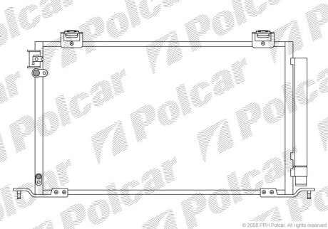 Радиатор кондиционера (Конденсатор) Polcar 8125K8C1