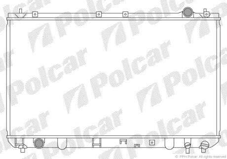 Радиатор охлаждения двигателя Polcar 813508-3