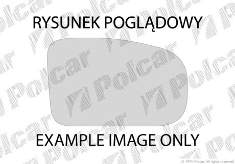 Стекло наружного зеркала левого Polcar 813554-E