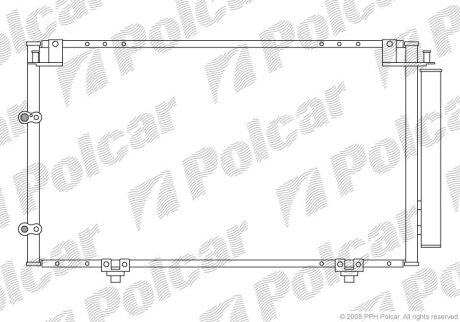 Радиатор кондиционера (Конденсатор) Polcar 8137K8C1