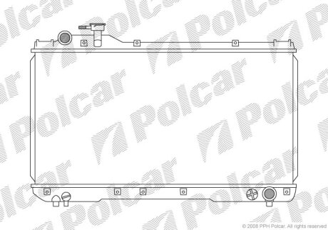 Радиатор охлаждения двигателя Polcar 814408-1
