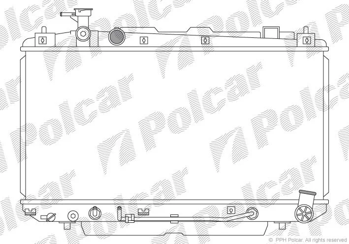 Радиатор охлаждения двигателя Polcar 814608-2 (фото 1)