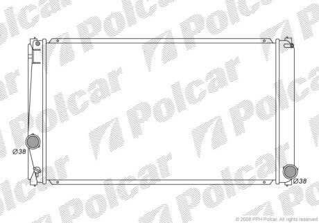 Радиатор двигателя Polcar 8148081K