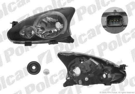 Фара основная правая Polcar 815309-V