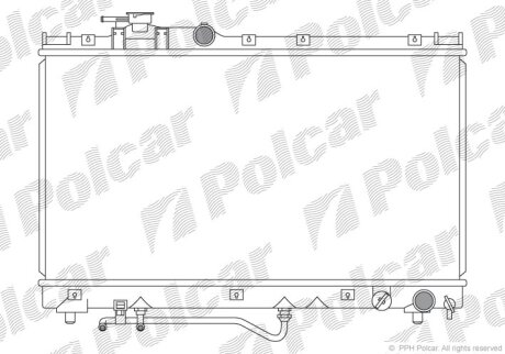 Радиатор охлаждения двигателя Polcar 815608-2