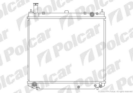 Радиатор охлаждения двигателя Polcar 816508-3