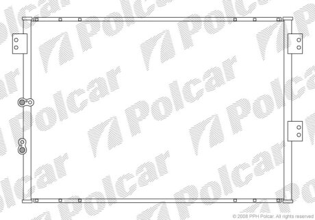 Радиатор кондиционера (Конденсатор) Polcar 8166K8C1