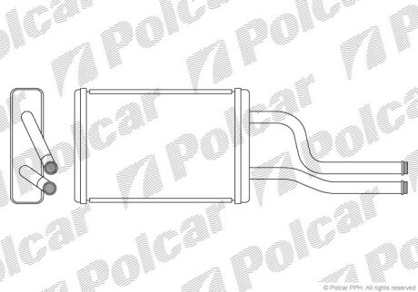 Радиатор отопителя Polcar 8166N8-1