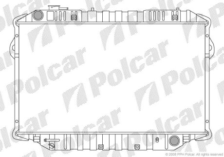 Радиатор охлаждения двигателя Polcar 817608-4