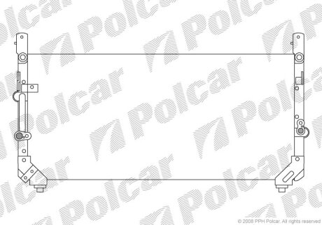Радиатор кондиционера (Конденсатор) Polcar 8176K8B1