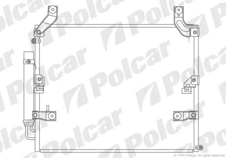 Радиатор кондиционера (Конденсатор) Polcar 8179K8C2