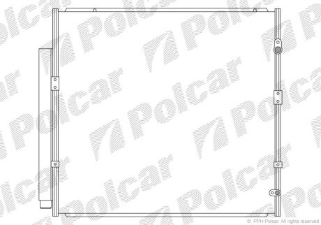 Конденсер, радиатор кондиционера Polcar 8184K82K