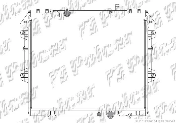 Радиатор охлаждения двигателя Polcar 819208-6 (фото 1)