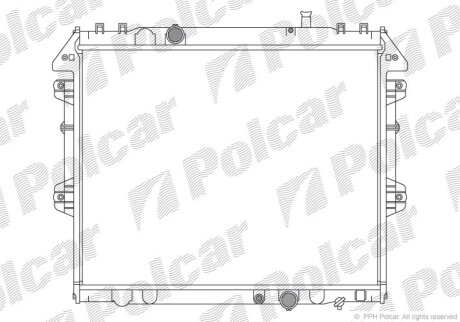 Радиатор охлаждения двигателя Polcar 819208-6
