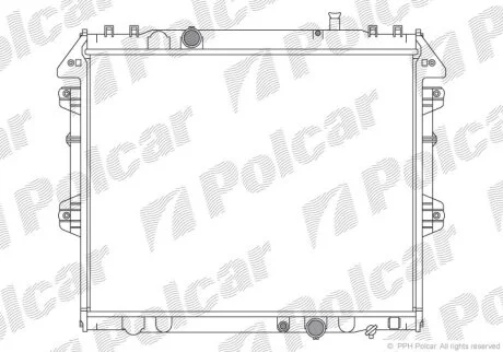 Радиатор охлаждения двигателя Polcar 819208-6