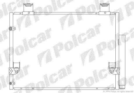 Радиатор кондиционера (Конденсатор) Polcar 8192K81K