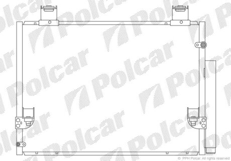 Конденсер, радиатор кондиционера Polcar 8192K82K