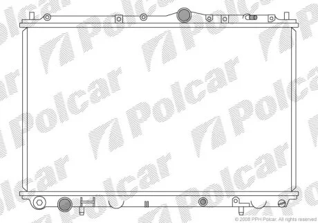 Радиатор охлаждения двигателя Polcar 904008-1