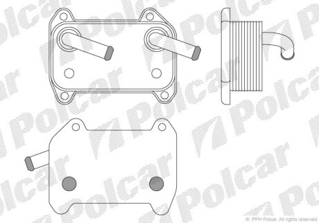 Радиатор масляный Polcar 9040L81X