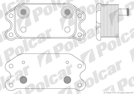 Радиатор масляный Polcar 9042L8-1