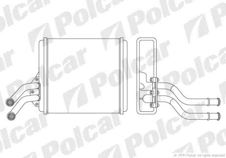 Радиатор отопителя салона Polcar 9044N8-1