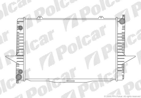 Радиатор охлаждения двигателя Polcar 907008-2