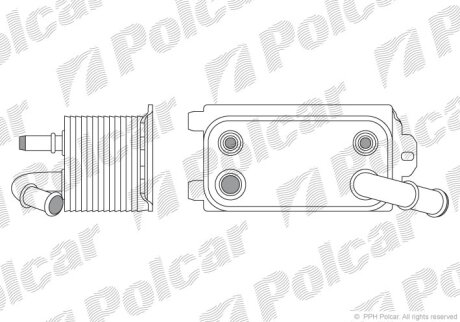 Радиатор масляный Polcar 9071L8-1