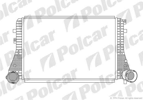 Радіатори повітря (интеркулеры) Polcar 9513J8-1