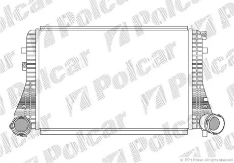Радіатори повітря (интеркулеры) Polcar 9513J8-1