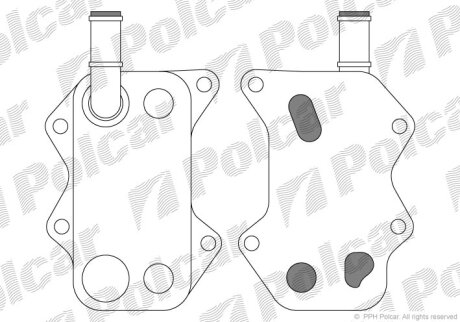 Радиатор масляный Polcar 9513L8-1