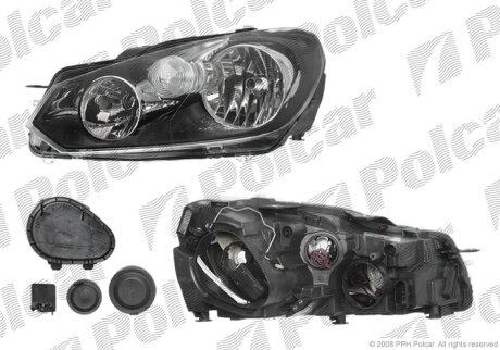 Фара основная левая Polcar 951809-E
