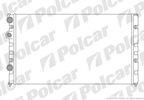 Радиатор охлаждения двигателя Polcar 952408-8