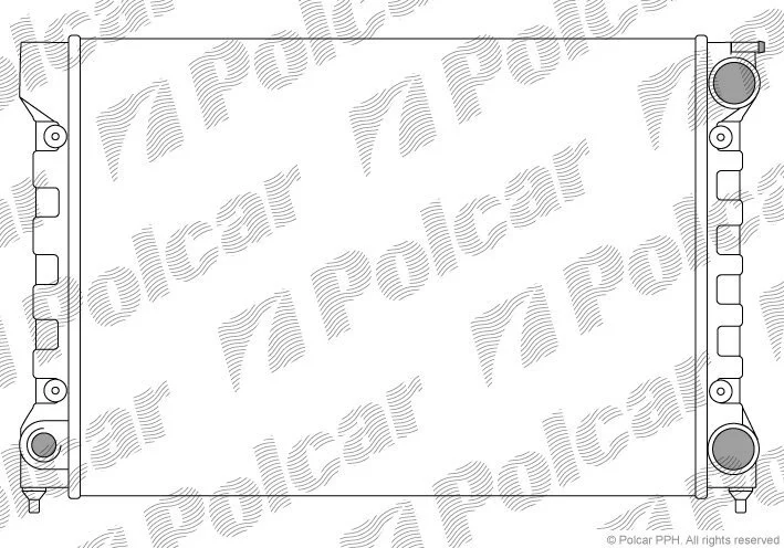 Радиатор охлаждения двигателя Polcar 953408A2 (фото 1)