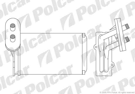 Радиатор отопителя салона Polcar 9534N8-1