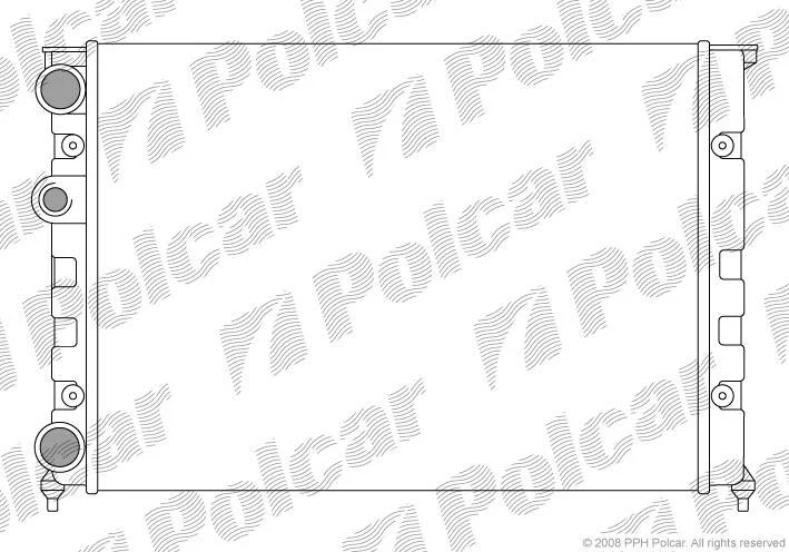 Радиатор охлаждения двигателя Polcar 953808-1 (фото 1)